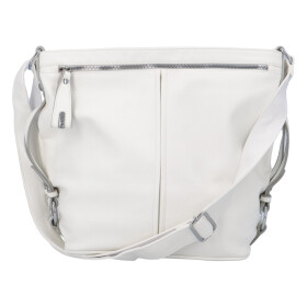 Velká prostorná crossbody kabelka Figo, bílá