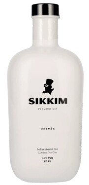 Sikkim PRIVÉE London Dry Gin 40% 0,7 l (holá lahev)