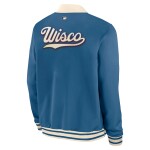 Nike Pánská bunda Milwaukee Brewers MLB City Connect 2026 Authentic Dugout Bomber Blau Velikost: L