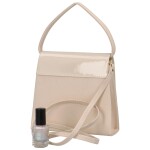 Elegantní dámské psaníčko kufříkového střihu Esmeralda, pleťová