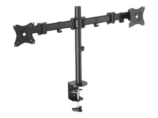 Digitus DA-90349 černý / Stojan na 2 monitory / VESA 75x100 / do 27" / náklon ±45° (DA-90349)