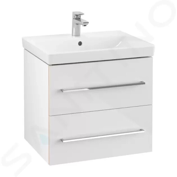 VILLEROY & BOCH - Avento Umyvadlová skříňka, 580x514x452 mm, 2 zásuvky, Crystal White A88900B4