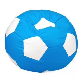 FRONTI Sedací vak - míč 100 cm - světlemodrá + bílá