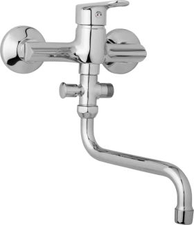 JB Sanitary Nástěnná umyvadlová a sprchová baterie FINERY, rozteč 150 mm, bez příslušenství, trubkové ramínko 300 mm F10 36 50