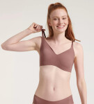 Dámská podprsenka ZERO Microfibre 2.0 Bralette - CACAO - kakaová 1141 - SLOGGI BROWN XS