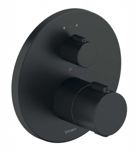 DURAVIT - Termostatická baterie pod omítku, pro 2 spotřebiče, matná černá TH4200014046