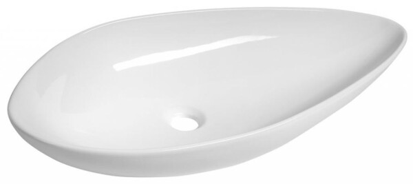 SAPHO - OVALI keramické umyvadlo 74x38,5cm, bílá TU0713