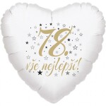 78. narozeniny balónek srdce Balonky.cz 78. narozeniny balónek srdce Balonky.cz