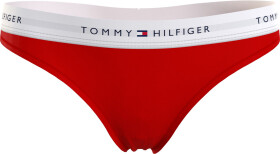 Dámská tanga LOGO WAISTBAND THONG UW0UW03835XLG červená Tommy Hilfiger