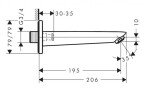 HANSGROHE - Logis Vanová vpusť, matná černá 71410670