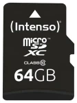 Intenso microSDXC 64GB / Paměťová karta / Class 10 / čtení 25 MB/s / SD adaptér (3413490)