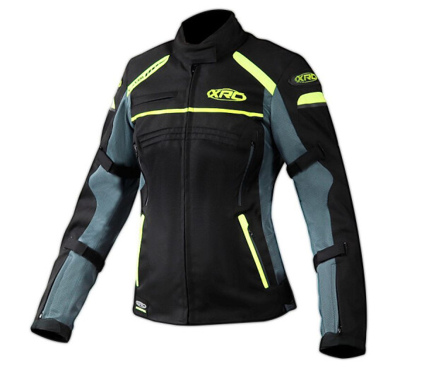 Dámská bunda na motorku Xrc Totter Wtp blk/grey/fluo černá