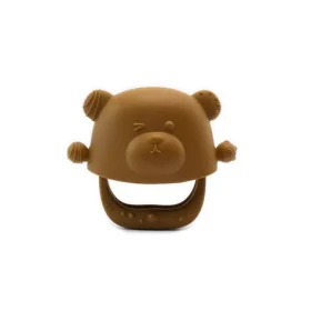 Kidnort Glitre Silikonové kousátko hnědé 3m+ (KID000032)