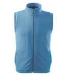 Next fleece vesta unisex azurově modrá 14 (brand label) XL
