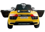 Mamido Dětské elektrické autíčko Audi R8 Spyder lakované žluté