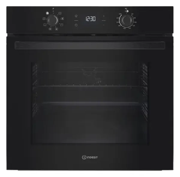 Indesit IO K55C B černá / Vestavná trouba / Elektrická / 59,5 cm / Snadné čištění (IO K55C B)