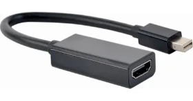 Gembird Mini DisplayPort - HDMI černá / Adaptér / 4K (A-mDPM-HDMIF4K-01)
