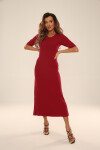 Šaty/Blouse De Lafense 054 Sienna kr/r S-2XL ČOKOLÁDA XXL