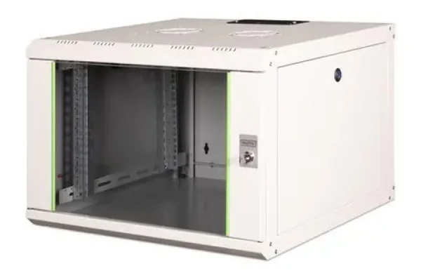 Digitus Unique šedá / Nástěnný rozvaděč / 19" / 7U / 420x600x600 mm / skleněné dveře / IP20 (DN-19 07U-6/6)