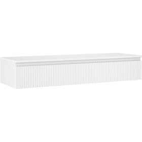 MEXEN/S - Rivel koupelnová skříňka pod umyvadlo 140 cm s deskou, 1 šuplík, reliéf , bílá mat 91A20-14023-1-BFC01