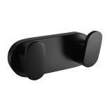 RAV Slezák - YUKON - Koupelnový doplněk Věšáček dvojitý, Černá - matná YUA0106CMAT YUA0106CMAT