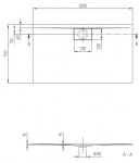 VILLEROY & BOCH - Architectura MetalRim Sprchová vanička, 70x120 cm, VilboGrip, alpská bílá UDA1270ARA215GV-01