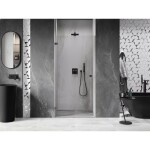 MEXEN/S - Lunar-B sprchové dveře křídlové levé 65 cm, transparent, grafit metal 832-065-000-95-00-L
