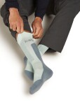 Pánské merino turistické ponožky ICEBREAKER Mens Hike+ Medium Crew, Mint/Blue Ash velikost: 42-44 (M)