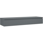 MEXEN/S - Rivel koupelnová skříňka pod umyvadlo 160 cm s deskou, 1 šuplík, reliéf , grafit mat 91A20-16023-1-BFC66