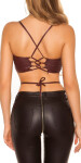 Sexy top KouCla Wetlook Crop top Einheitsgroesse