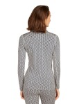 Dámské merino tričko s dlouhým rukávem ICEBREAKER Wmns 260 Vertex LS HZ On-Piste, Snow/Black velikost: XL