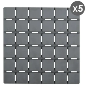 MSV QUADRO sada 5 ks protiskluzových podložek šedá / SBS kaučuk / 13 x 13 cm