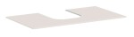 HANSGROHE - Xevolos E Deska pod umyvadlo, 98x55 cm, výřez uprostřed, matná béžová 54209780