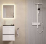 HANSGROHE - Raindance Alive Q Sprchový set s termostatem, 21x34 cm, 3 proudy, matná bílá 24590700