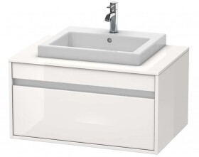 DURAVIT - Ketho Umyvadlová skříňka 43x80x55 cm, 1 zásuvka, lesklá bílá KT679402222