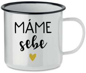 MÁME SEBE bílý plecháček 350 ml