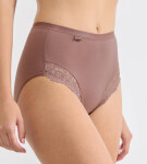 SLOGGI ROMANCE – Maxi kalhotky z bavlny Supima® s krajkou Sloggi CACAO 38