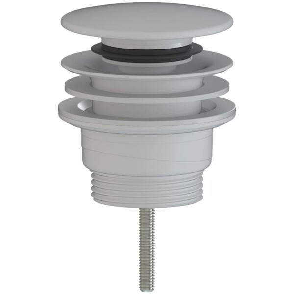 CERANO Umyvadlová výpusť - 5/4“ click-clack - univerzální - plast - bílá matná