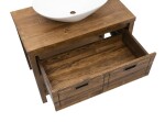 Koupelnová skříňka pod umyvadlo Naturel Country 90x72,5x51 cm palisandr COUNTRY90ZBUMPA COUNTRY90ZBUMPA