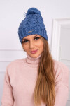 Fleecová čepice Waleria K307 denim UNI