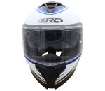 Helma na moto Xrc Loomis wht/blk/blue/fluo - L / modrá
