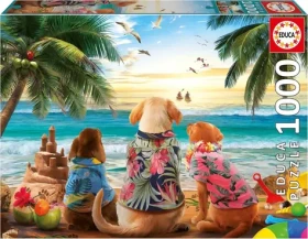 EDUCA Puzzle Psi na pláži (20291)