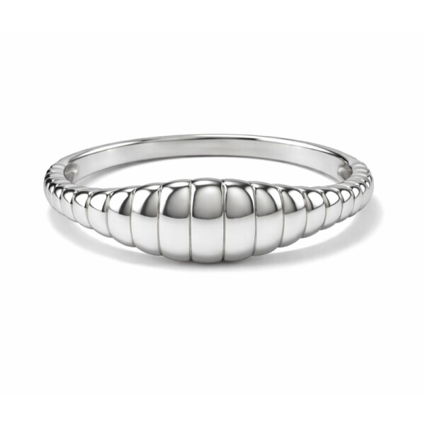 Croissant prsten Marcelle – chirurgická ocel, Stříbrná 49