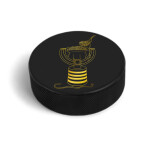 Puk David Pastrňák #88 PASTA CUP Ice Hockey World Championship Czechia MS 2024 GOLD EDITION Black