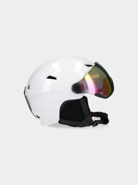 Dámská lyžařská helma vestavěnými brýlemi 4FWAW23AHELF032-10S bílá 4F cm)