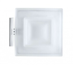 DURAVIT - Karree Mýdlenka s držákem, chrom/mléčné sklo 0099521000