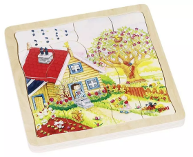 Goki Goki Vícevrstvé puzzle - Roční období