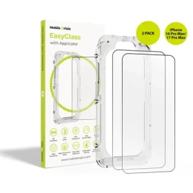 Mobile Origin EasyGlass Ochranné sklo EasyGlass s aplikátorem pro Apple iPhone 16 Pro Max 17 Pro Max / 2ks (EGA-i17ProMax-2pk)