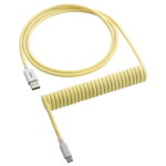 CableMod Classic Coiled Keyboard Cable USB-C - USB-A 1.5m Lemon Ice / Kabel pro klávesnici (CM-CKCA-CW-YW150YW-R)