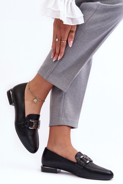 Dámské mokasíny s ozdobou černá Camilena 36